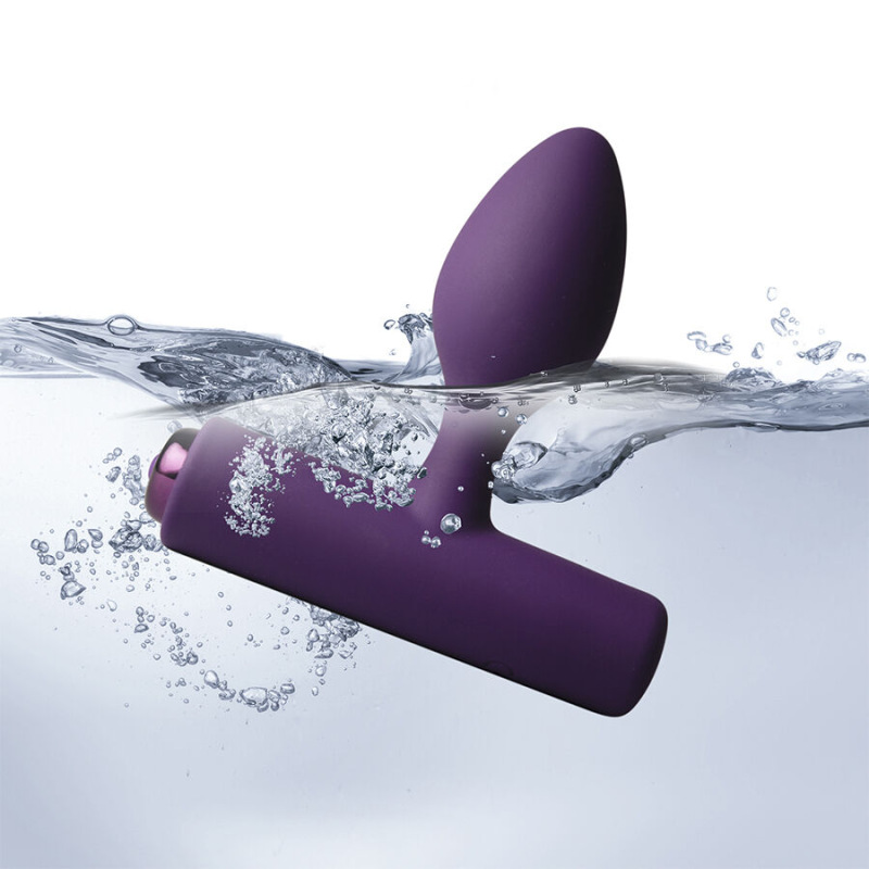 Rocks-off - nova solaris rechargeable slim & powerful anal plug 16 function purple 4