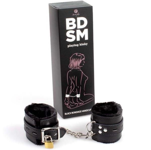Secretplay Black Bondage Handcuffs - Bdsm Collection