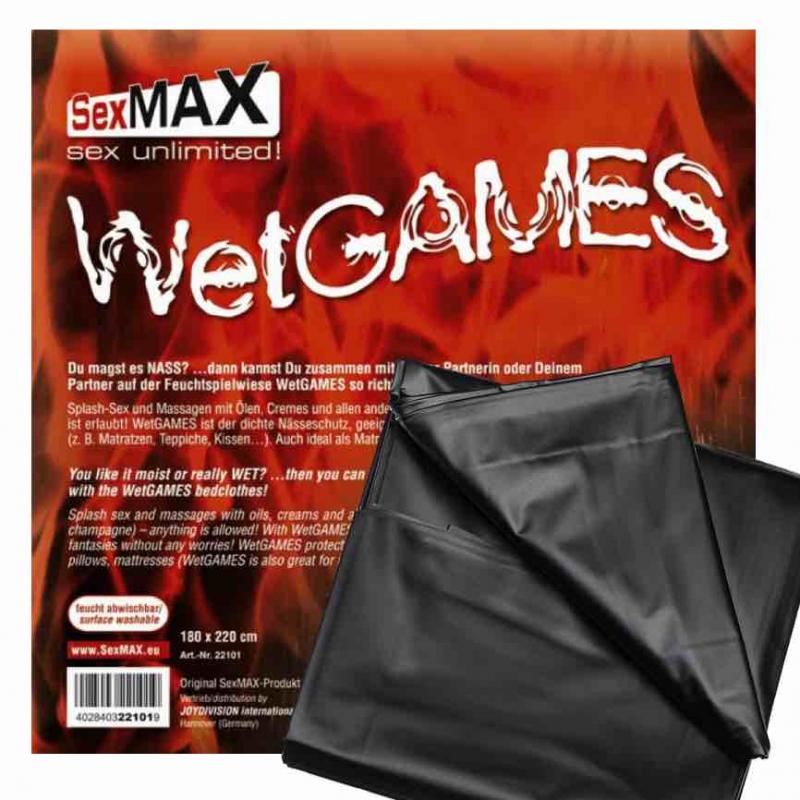 Sexmax Wetgames Black - Latexová Plachta Čierna