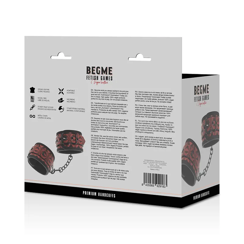 Begme Red Edition Hand Cuffs 8