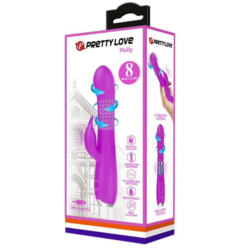 Pretty Love Molly Rechargeable Vibrator Rotating Function 6