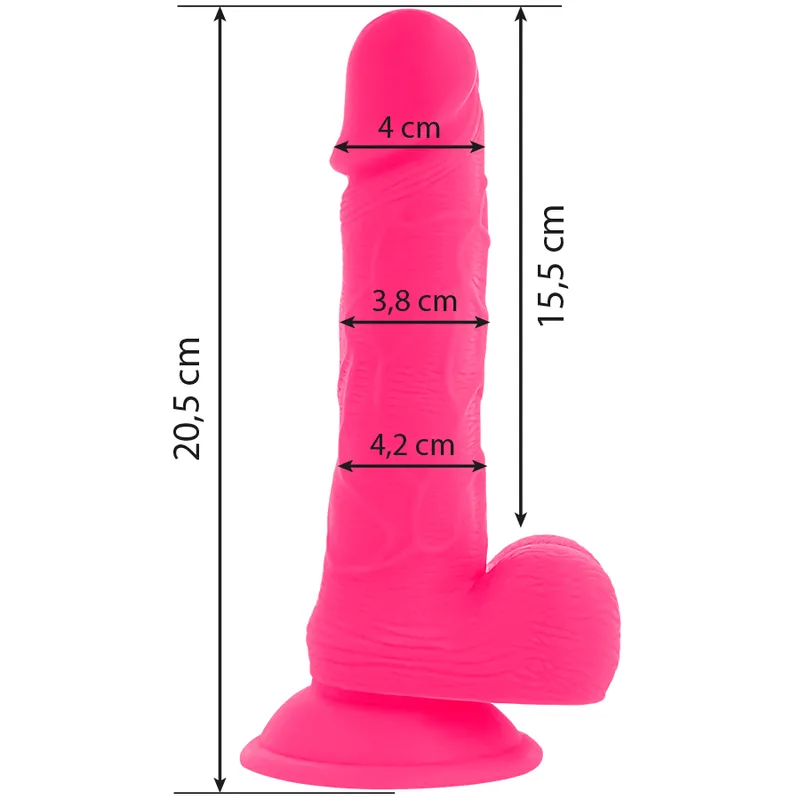 Diversia Flexible Vibrating Dildo 20.5 Cm - Pink