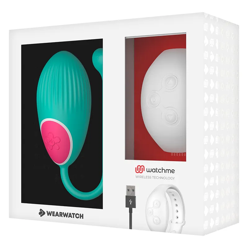 Wearwatch Egg Wireless Technology Watchme Green  / White