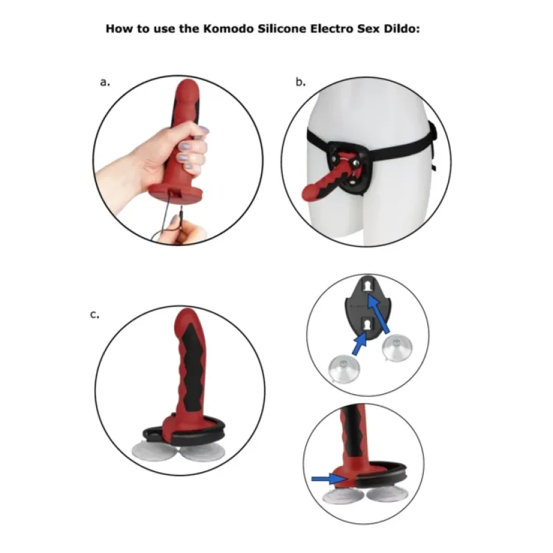 Electrastim Silicone Fusion Komodo Dildo 1