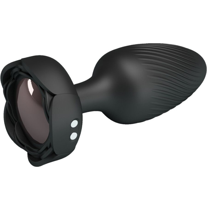 Pretty love - varian anal plug with led light black 10.8 cm 1