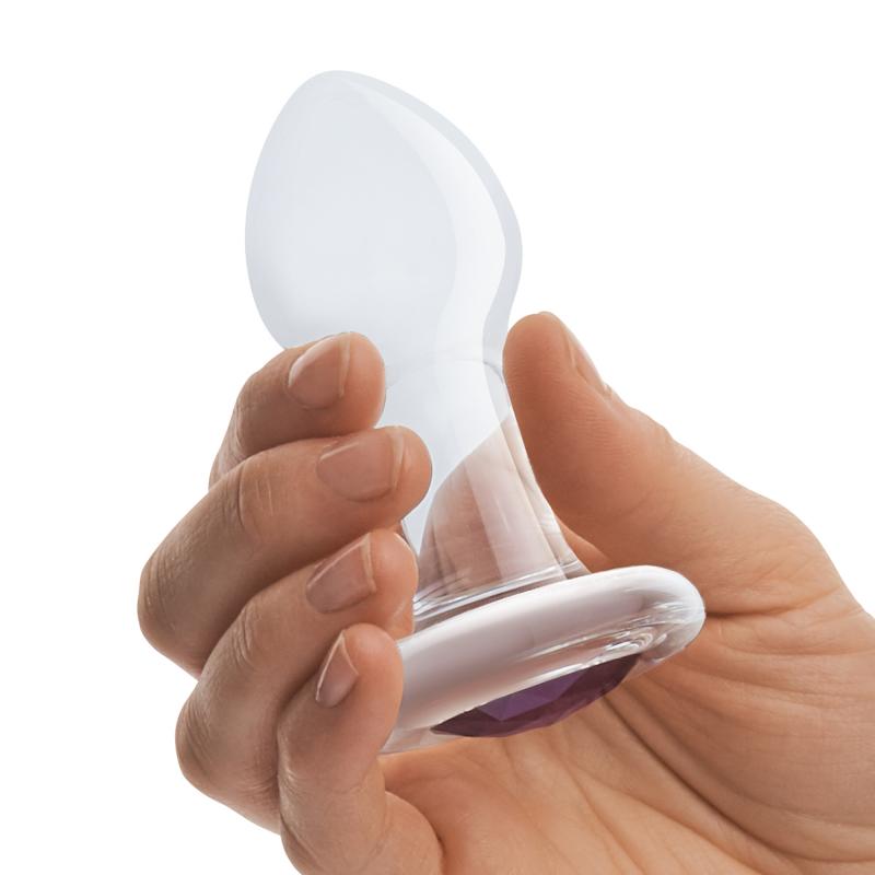 Glas - Bling Bling Glass Butt Plug - Sklenený Análny Kolík 2