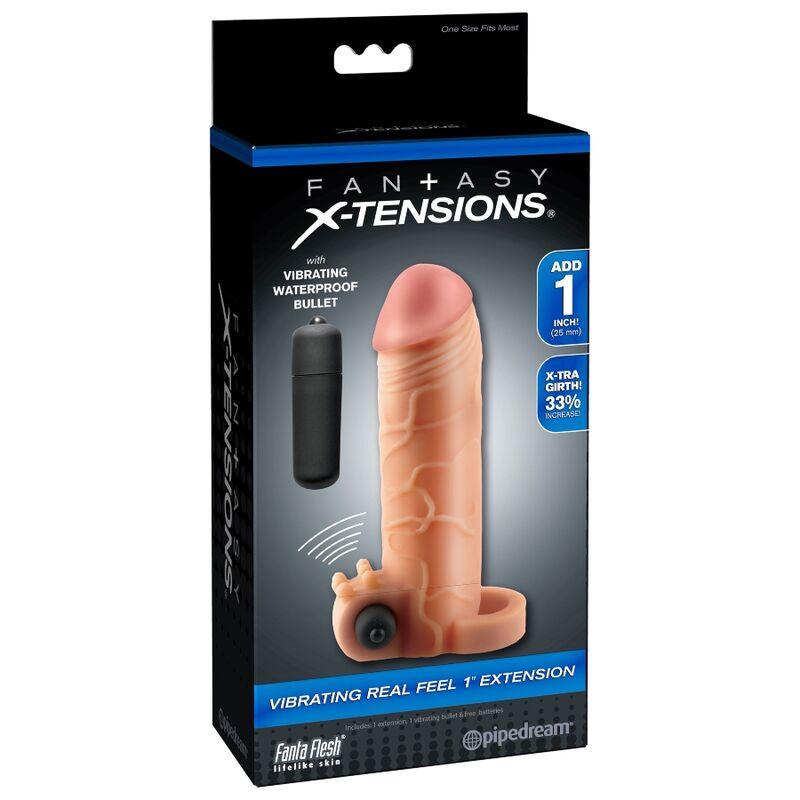Vibrating Real Feel 1 Extension - Návlek Na Penis 3
