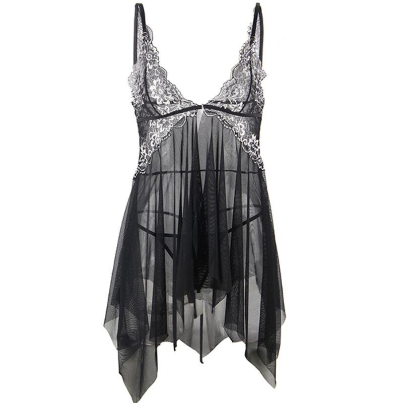 Subblime - Babydoll Fabric Tulle Chest Lace L/Xl 4