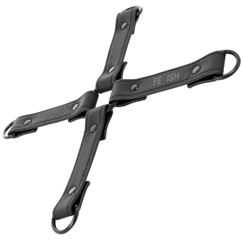 Fetish submissive - vegan leather handcuff union