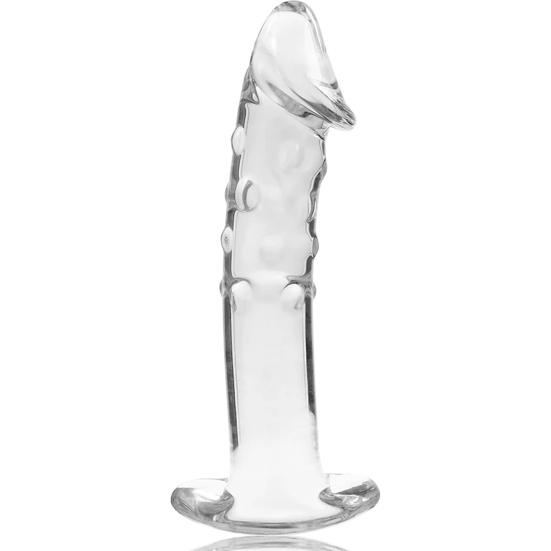 Nebula series by ibiza - model 19 dildo borosilicate glass clear 18.5 cm -o- 4 cm 4