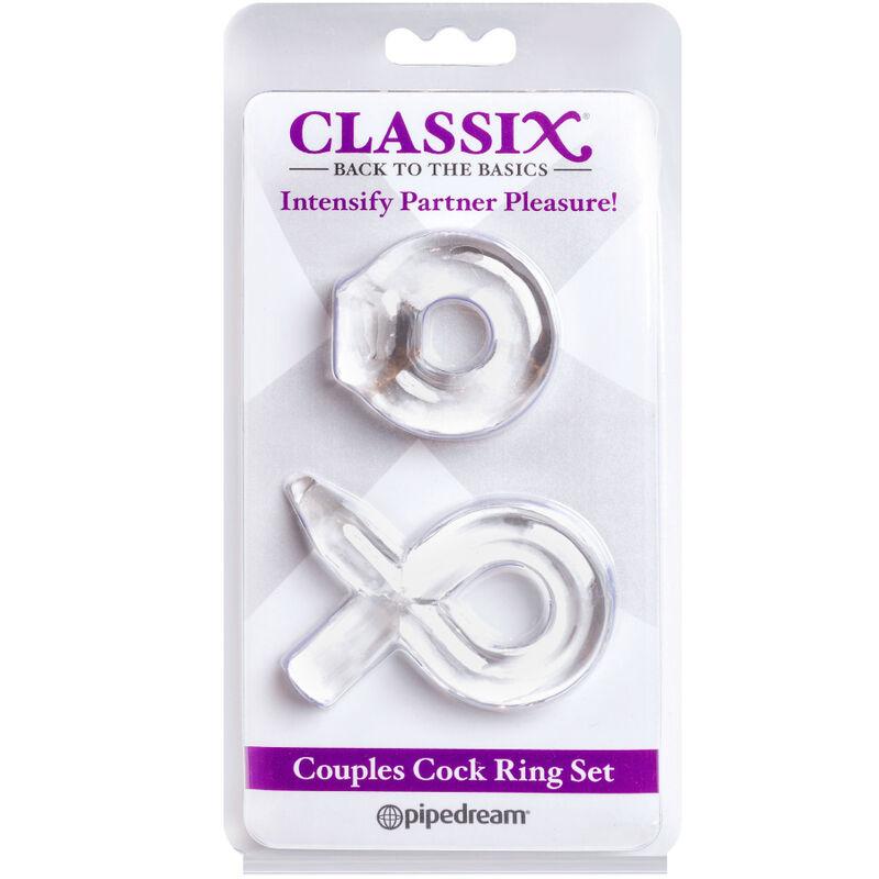 Classix - Set For Couples 2 Rings Penis Transparent