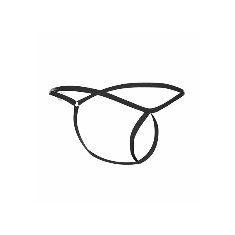 Mob - black tear-shaped thong size l/xl 4