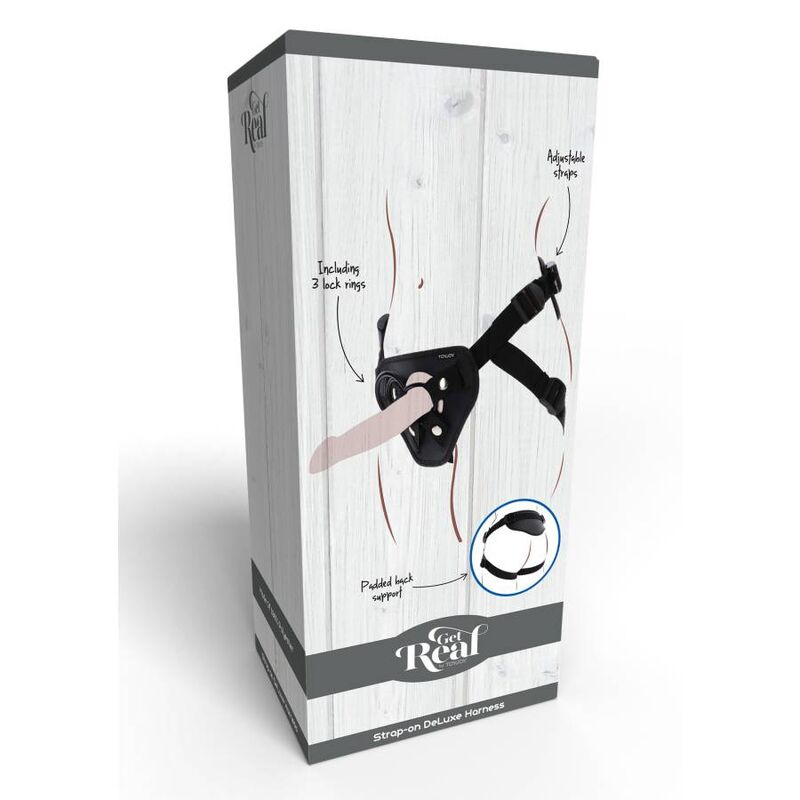 Get real - strap-on deluxe harness black 8