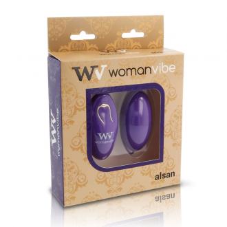 Womanvibe  Alsan Remote Control Vibrating Egg Purple