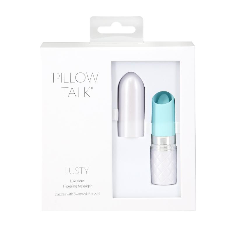 Pillow Talk - Lusty Luxurious Flickering Massager Teal 8