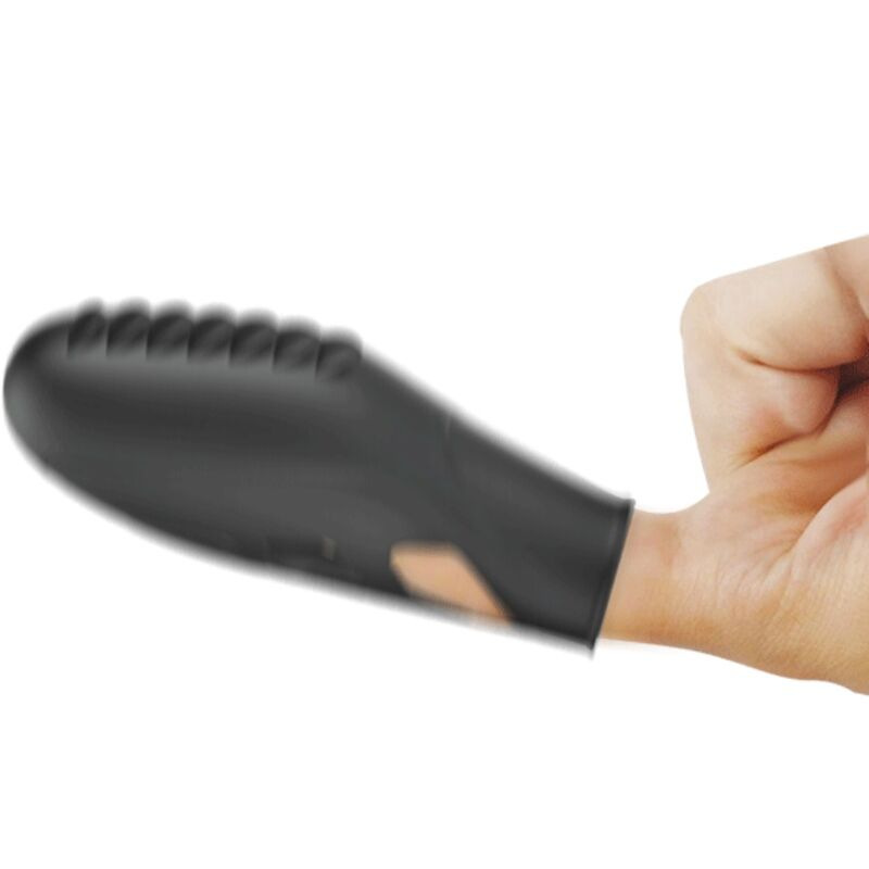 Pretty love - gilo silicone finger vibrator black 2