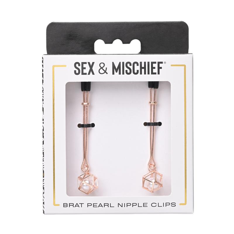 Sportsheets - Sex & Mischief Brat Pearl Nipple Clips 3