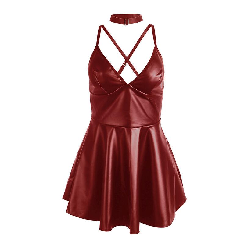 Subblime - 955397 dress with burgundy leather straps s/m 4