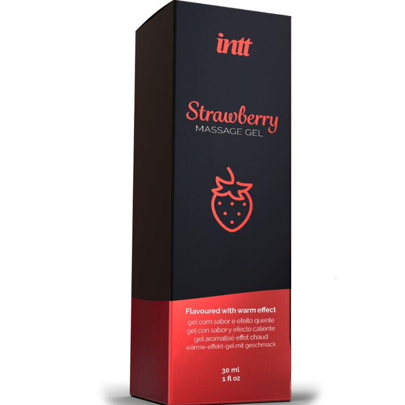 Intt - Hot Effect Strawberry Flavor Massage Gel 2