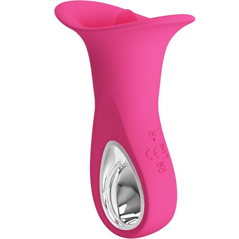 Pretty love - clyde oral vibrator vibrating tongue 12 vibrations pink 4