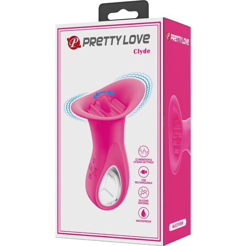 Pretty love - clyde oral vibrator vibrating tongue 12 vibrations pink 9