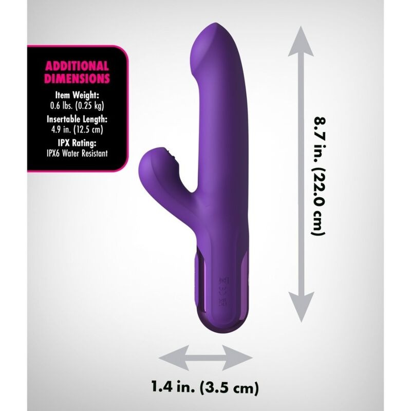 Fantasy for her - super sonix thruster rabbit vibrator purple 5