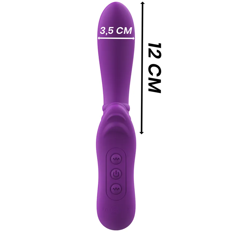 Intense - Harry Vibrator Flexible With Purple Tongue 2