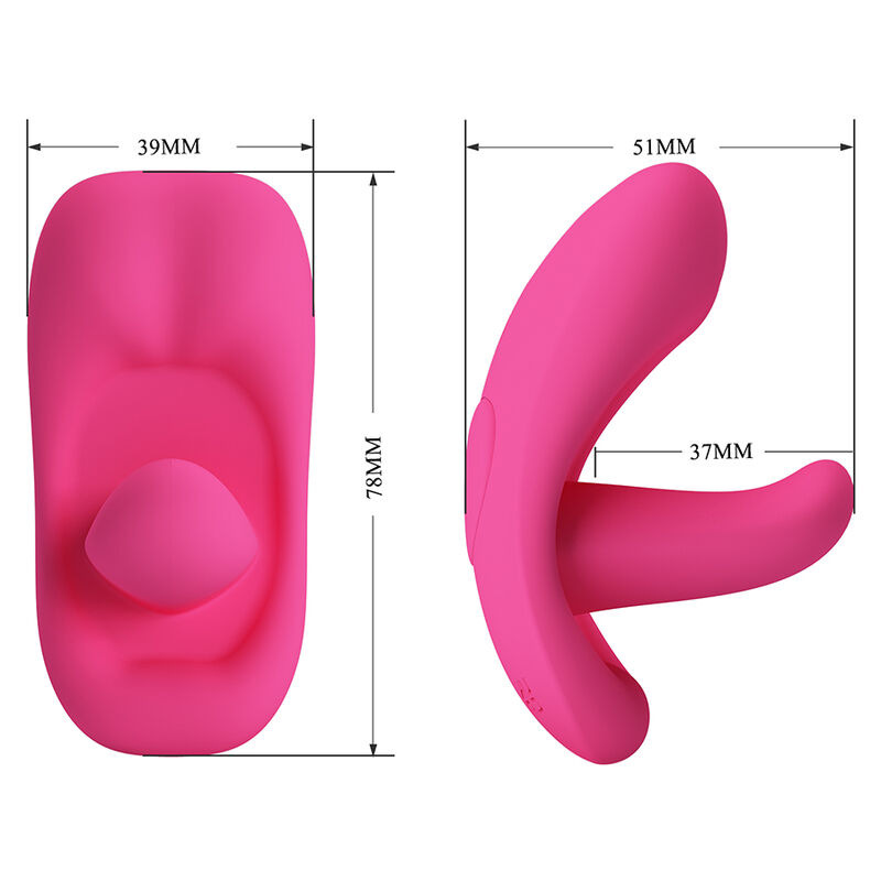 Pretty love - hazelynn 12 function app control massager pink 6