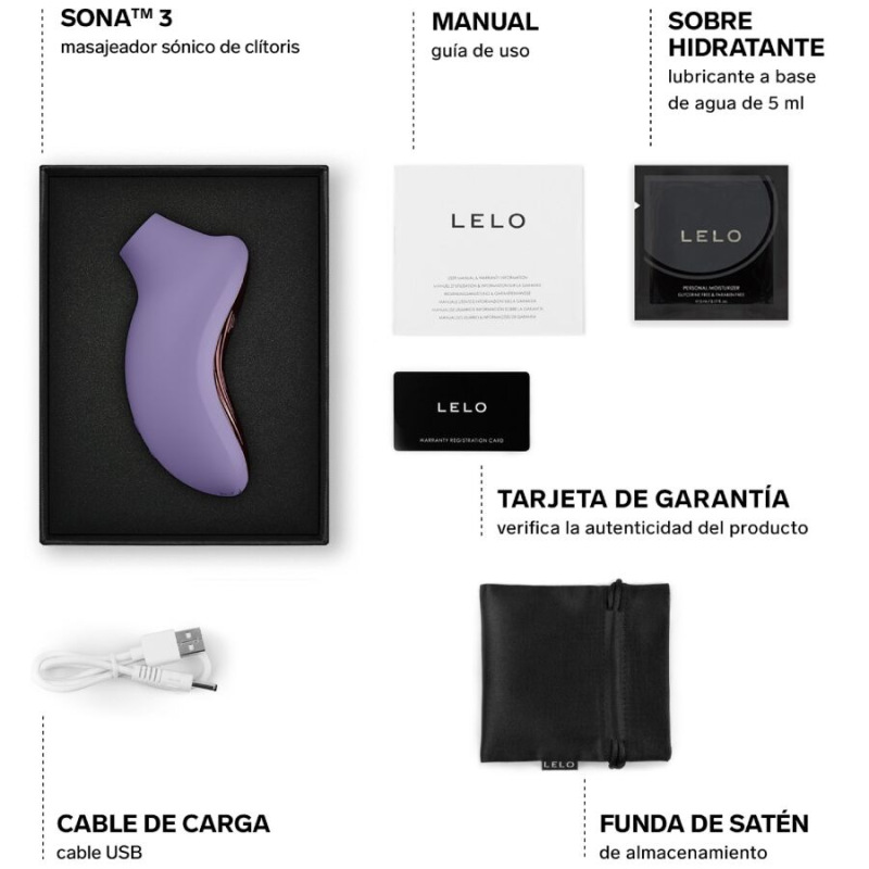 Lelo - sona 3 sonic clitoral massager violet dusk 4