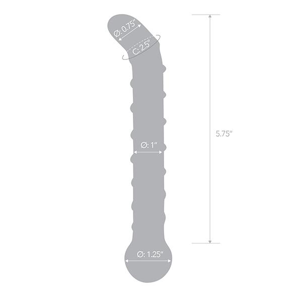Glas - Mr. Swirly G-Spot Glass Dildo - Sklenené Dildo 8