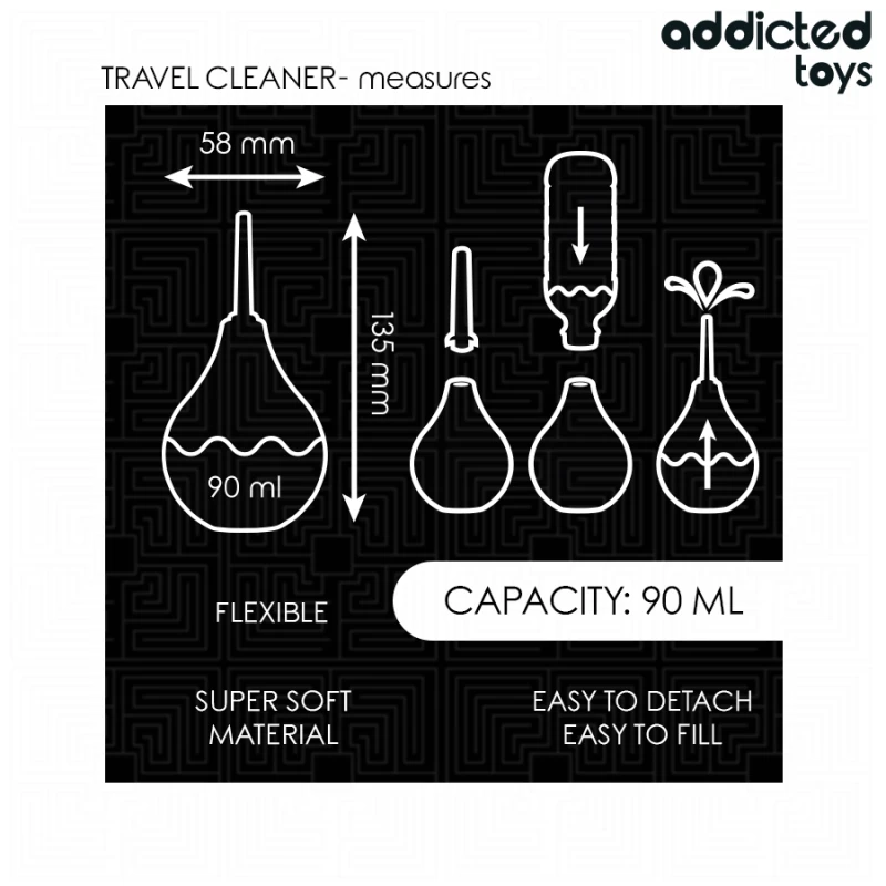 Addicted toys - travel anal cleaner size s 90 ml 4