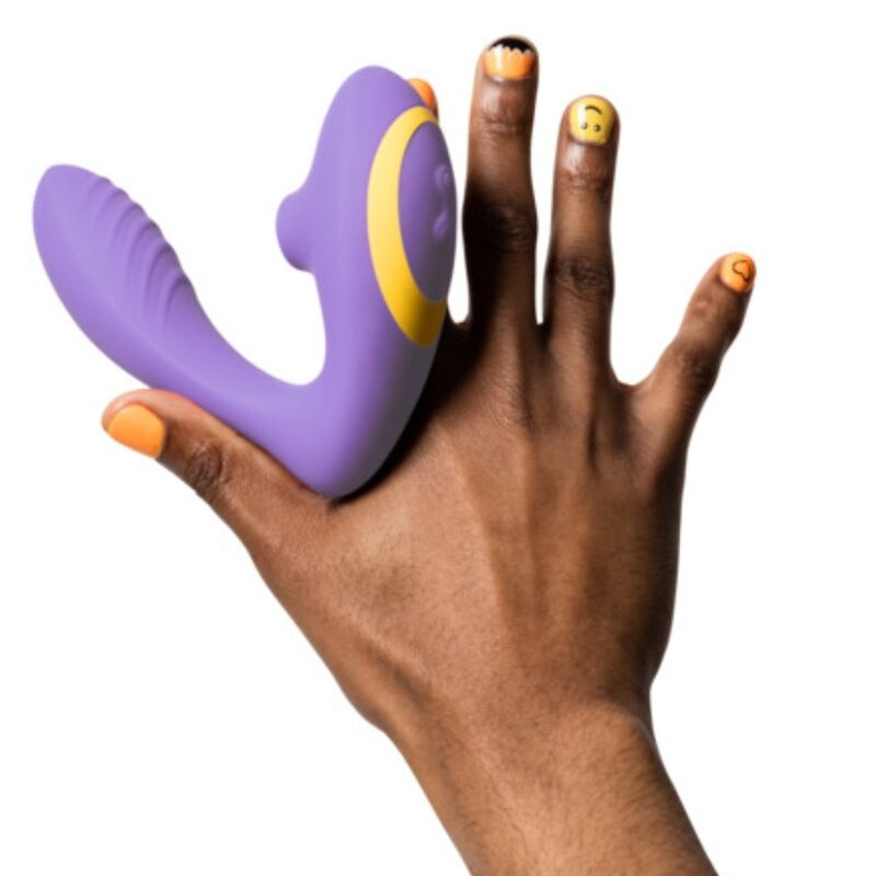 Romp - reverb g-spot stimulator and clitoral suction device purple 2