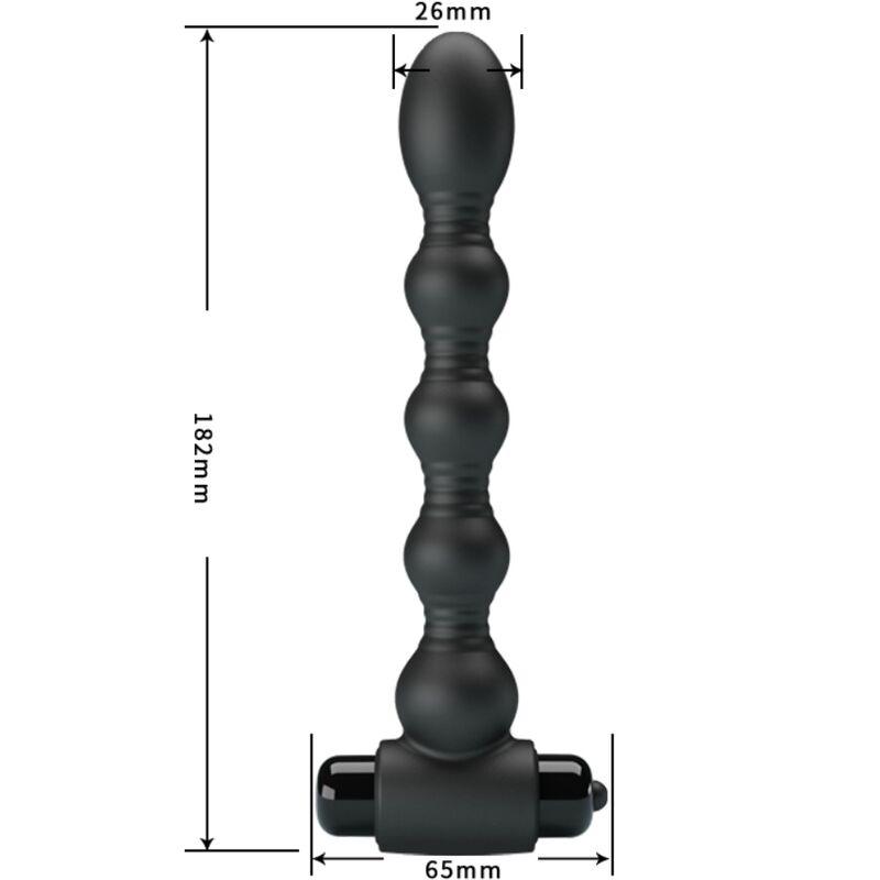 Pretty love - lynn silicone anal plug 10 vibrations black 2