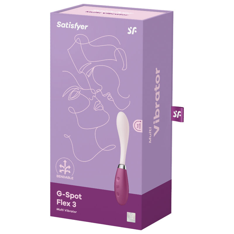 Satisfyer - g-spot flex 3 multi vibrator red 3