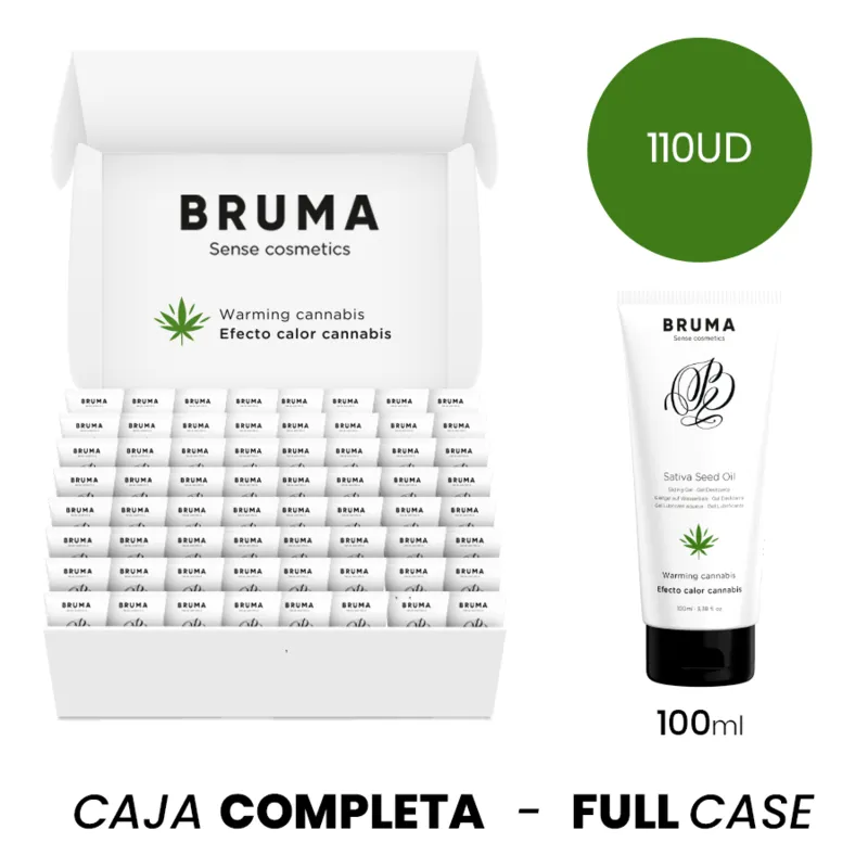 Moq 110 - Bruma Sativa Seed Oil Sliding Gel Warming Cannabis Flavor - 100 Ml