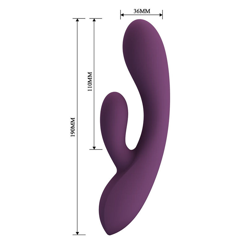Pretty love - rosolyn rechargeable rabbit vibrator 10 functions 9