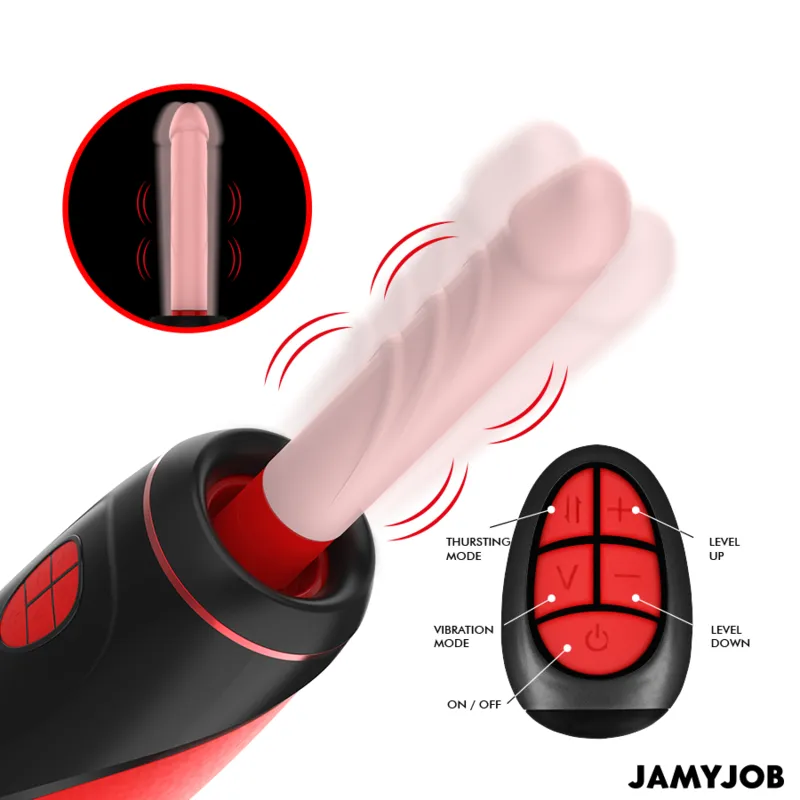 Jamyjob - pyston base automatic masturbator with remote control dildo 5