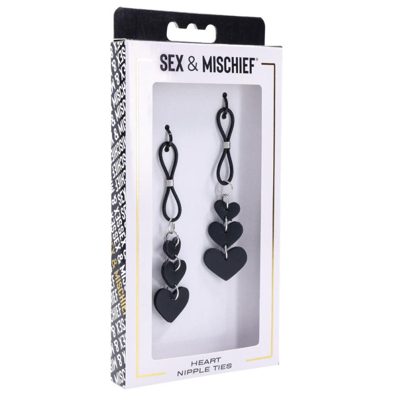 Sportsheets - Sex & Mischief Heart Nipple Ties 5
