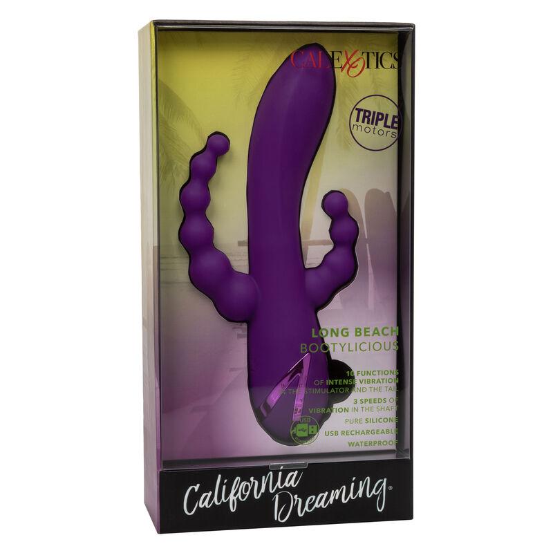 Calex Long Beach Bootylicious Purple - Multifunkčný Vibrátor 1
