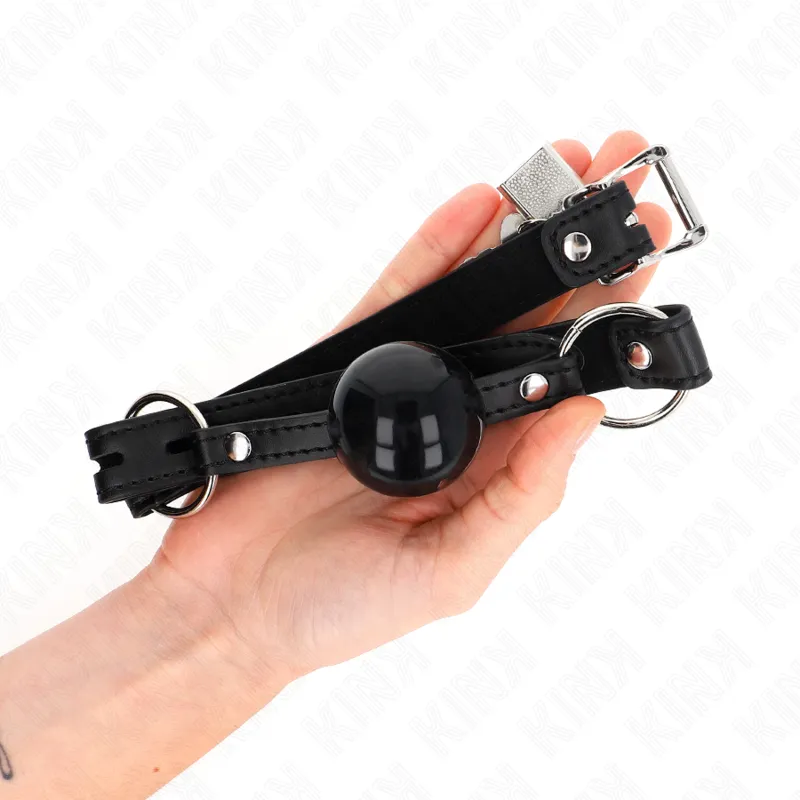 Kink - Tpe Ball 4 Cm Gag With Black Lock 60 X 2 Cm 2
