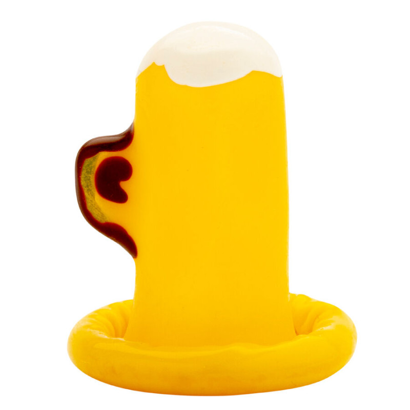 Condomerie - handpainted novelty condoms glass of beer 3