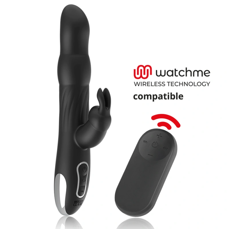 Brilly glam- moebius rabbit vibrator & rotator compatible with watchme wireless technology