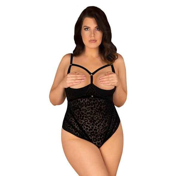 Obsessive - Jagueria Crotchless Teddy Black 6xl/7xl