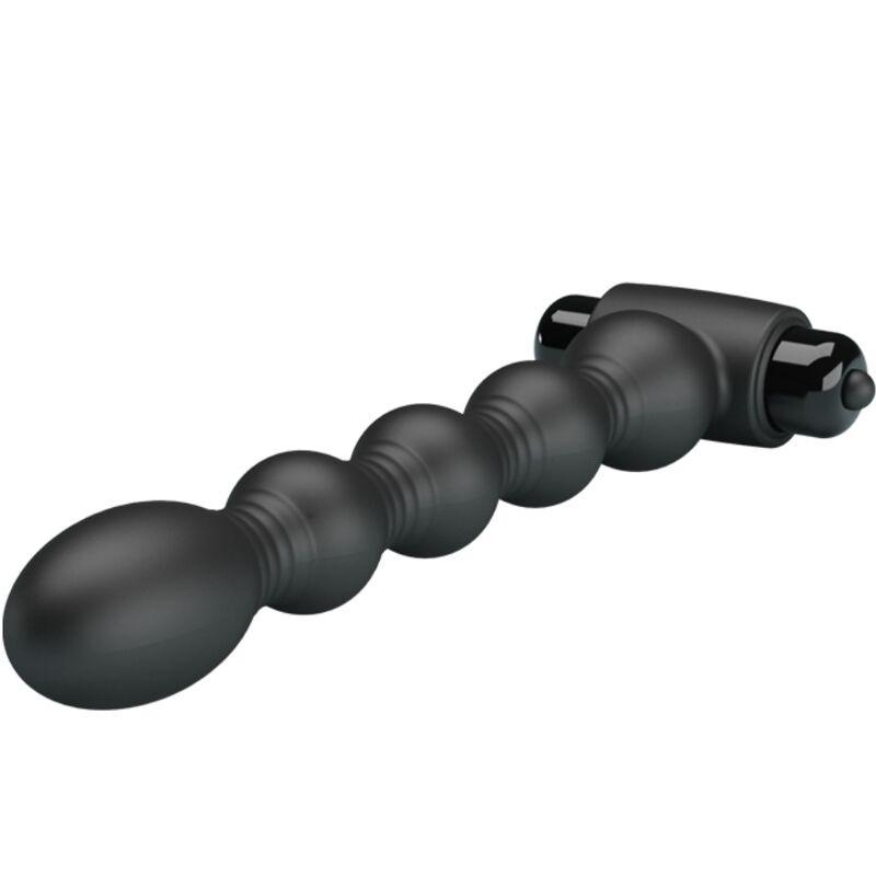 Pretty love - lynn silicone anal plug 10 vibrations black 1