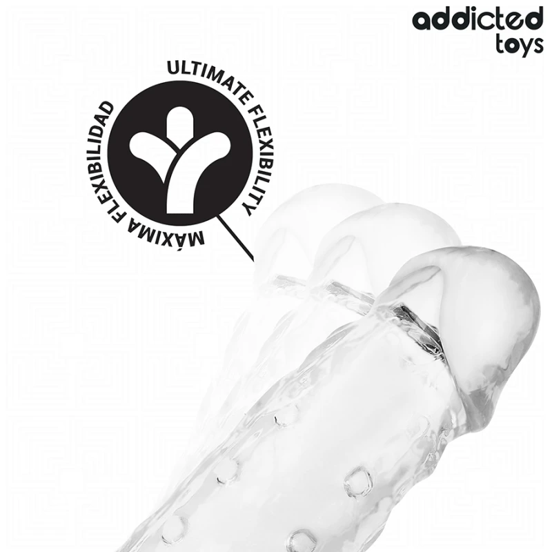 Addicted toys - transparent penis extenson size s 23 cm 4