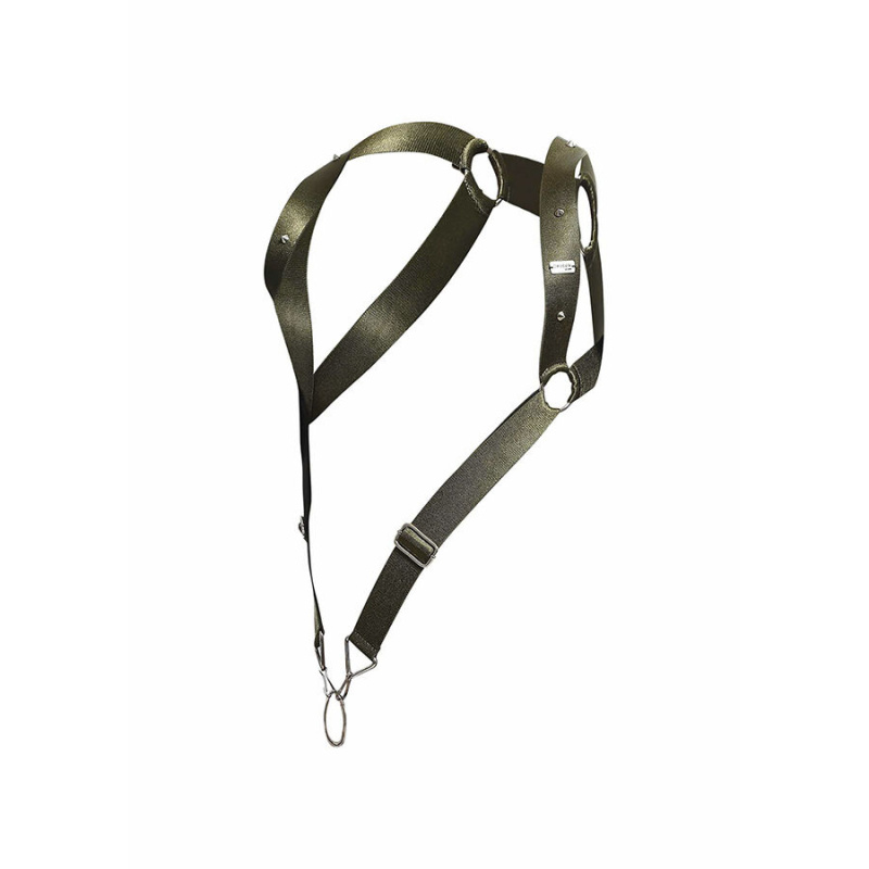 Mob - dngeon green straight back harness one size 7