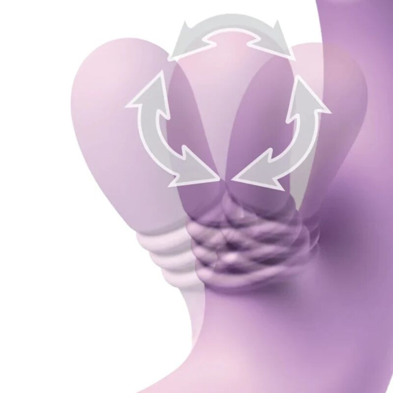 Fantasy for her - intimotion flutter pro purple g-spot & clitoral rabbit vibrator 2