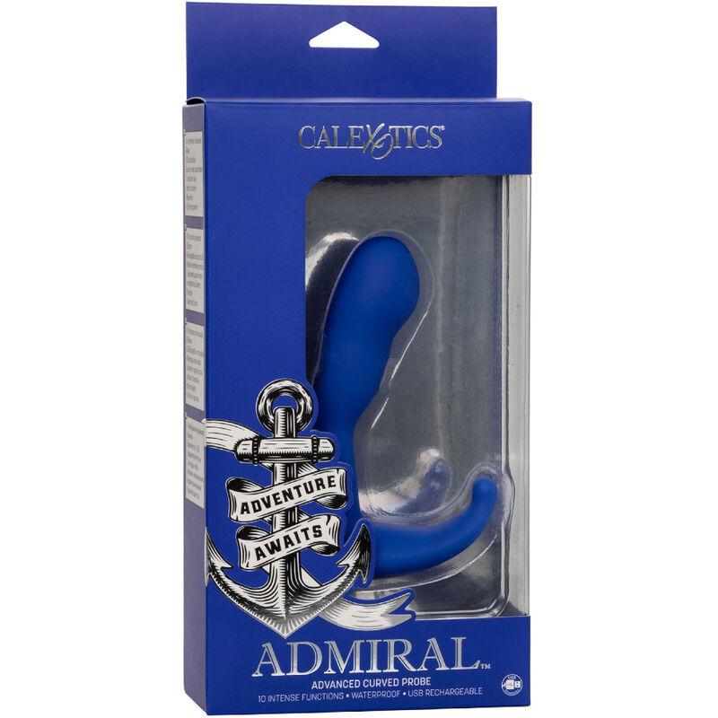 Admiral - Curved Anal Stimulator & Vibrator Blue 4