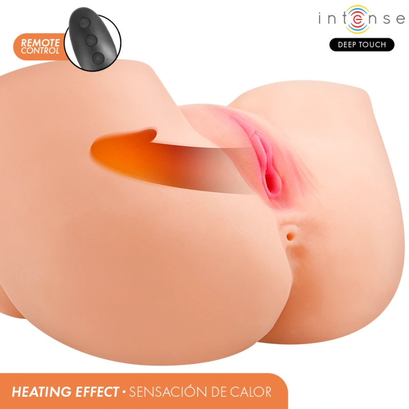 Intense deep touch - ginger anal and vaginal masturbator with suction, heat, vibration and voice eff 6