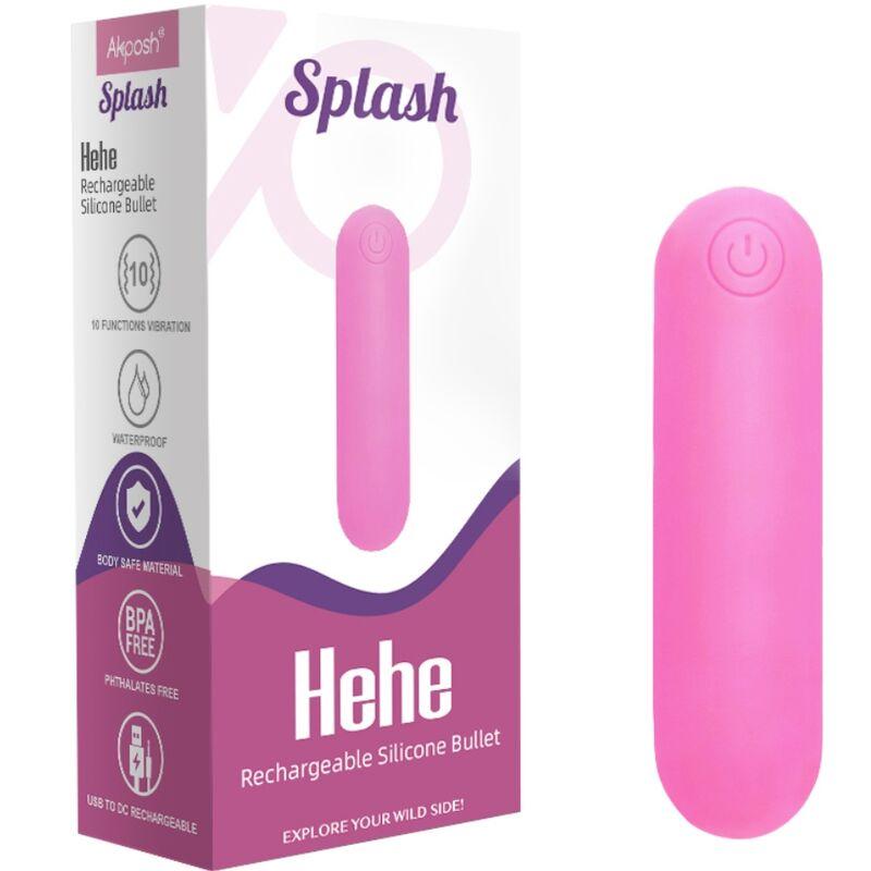 Armony - splash hehe vibrator bullet silicone 10 vibrations 65 x 15 cm pink 5